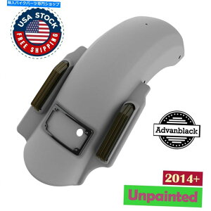 Rear Fender hĂȂxz҂́An[[c[O2014+̂߂ɃAtF_[21ɐL΂ Unpainted Dominator Stretched Rear Fender 2 into 1 For Harley Touring 2014+