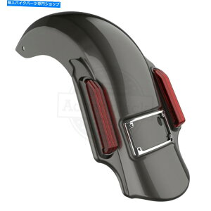 Rear Fender 2014+n[[c[Ô߂̋FtbNXxz҂gAtF_[L΂ Silver Flux Dominator Stretched Extended Rear Fender For 2014+ Harley Touring