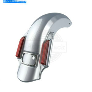 Rear Fender �o���N�[�_�V���o�[�h�~�l�[�^�[�X�g���b�`�g�����A�t�F���_�[�t�B�b�g14+�n�[���[�c�[�����O Barracuda Silver Dominator Stretched Extended Rear Fender Fit 14+ Harley Touring�y���s�A���i�z