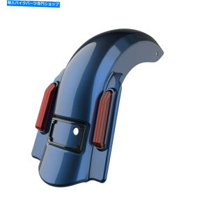 Rear Fender �r�b�O�u���[�p�[���h�~�l�[�^�[�X�g���b�`���A�t�F���_�[�̓n�[���[2009-2013�̐؂茇�� Big Blue Pearl Dominator Stretched Rear Fender No Cutout For Harley 2009-2013�y���s�A���i�z