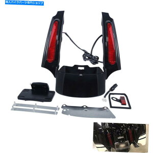 Rear Fender ABSAtF_[gXISLbgtBbgn[[[hXg[gOCh2009-2013 ABS Rear Fender Extension Fascia Kit Fit For Harley Road Street Glide 2009-2013
