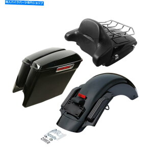 Rear Fender gN5 "n[[cA[pbNc[O14-20̂߂̃ThobOAtF_[tBbg Trunk 5" Stretched Saddlebags &Rear Fender Fit For Harley Tour Pak Touring 14-20