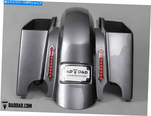 Rear Fender 957�e�[�����C�g�Ɖ�]�M�����t���Ă���o�[�g��DAD 2014+�̌����T�~�b�g�t�F���_�[ Bad Dad 2014+ Replacement Summit Fender with 957 Taillight & Turn Signals