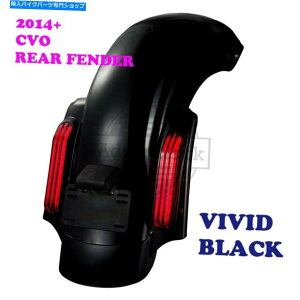 Rear Fender N₩ȃubNCVOX^CAtF_[tBbg2014-20n[[_rbh\Xg[g[hOCh Vivid Black CVO Style Rear Fender Fit 2014-20 Harley Davidson Street Road Glide