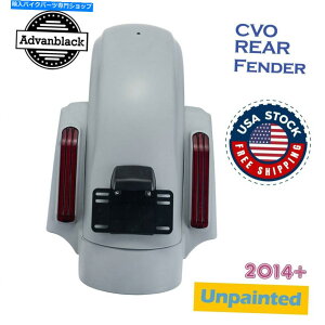 Rear Fender AdvanBlack Unpented CVOX^CAtF_[VXetBbgn[[c[O2014+ Advanblack Unpainted CVO Style Rear Fender System Fits Harley Touring 2014+