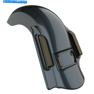 Rear Fender 2014+n[[̂߂̍x̃VOJbgAEgxz҂̐Lт郊AtF_[ Black Tempest Single Cutout Dominator Stretched Rear Fender For 2014+ Harley