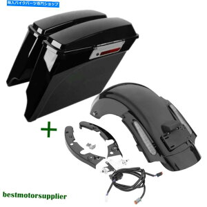 Rear Fender 5 "�n�[���[���[�h�O���C�h�E���g��09-13 11�̂��߂̃T�h���o�b�O���A�t�F���_�[�t�B�b�g 5" Stretched Saddlebag Rear Fender Fit For Harley Road Glide Ultra 09-13 11