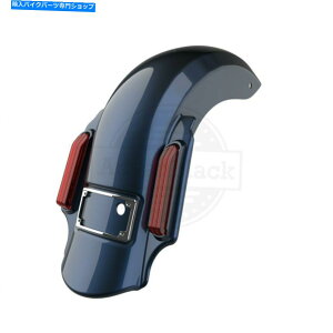 Rear Fender �~�b�h�i�C�g�u���[�̎x�z�҂̐L�k���ꂽ�g�����A�t�F���_�[�t�B�b�g14+�n�[���[�c�[�����O Midnight Blue Dominator Stretched Extended Rear Fender Fit 14+ Harley Touring�y���s�A���i�z