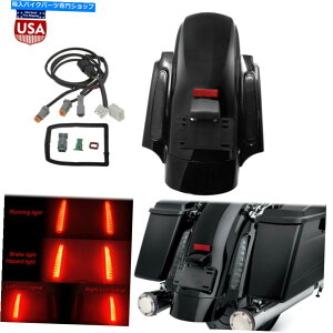 Rear Fender CVO�X�^�C��LED���A�t�F���_�[�V�X�e���X���[�N�����Y�t�B�b�g�n�[���[�c�[�����O���f��09-13 CVO Style LED Rear Fender System Smoke Lens Fit For Harley Touring Models 09-13