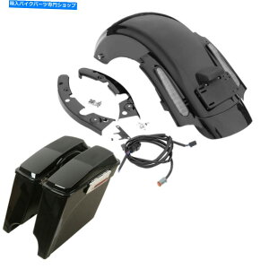 Rear Fender 5 "n[[[hOChLO09-13 12̂߂̐LkꂽThobOAtF_[ 5" Stretched Extended Saddlebag Rear Fender For Harley Road Glide King 09-13 12