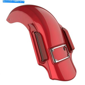 Rear Fender Advanblack�׈��ȐԂ��x�z�҂�2014+�n�[���[�c�[�����O�̃��A�t�F���_�[��L�΂��� Advanblack Wicked Red Dominator Stretched Rear Fender For 2014+ Harley Touring�y���s�A���i�z