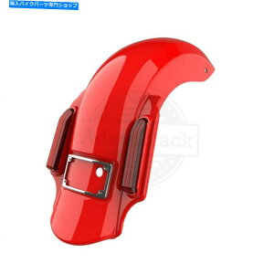 Rear Fender �X�e�B���b�g���b�h�h�~�l�[�^�[�X�g���b�`�g�����A�t�F���_�[�t�B�b�g2014+�n�[���[�c�[�����O Stiletto Red Dominator Stretched Extended Rear Fender Fit 2014+ Harley Touring�y���s�A���i�z