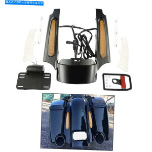Rear Fender ABS LEDAtF_[XisiaLbgIWLeñn[[c[O[hOCh09-13 12 ABS LED Rear Fender Fascia Kit Orange len For Harley Touring Road Glide 09-13 12