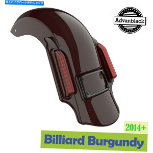 Rear Fender Billiard Burgundy Dominator��14+�n�[���[�c�[�����O�̃��A�t�F���_�[��L�΂��� Billiard Burgundy Dominator Stretched Rear Fender For 14+ Harley Touring�y���s�A���i�z