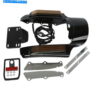 Rear Fender AtF_[̋ؓ̃n[[c[O[hXg[gOCh14-21AĴ߂̃CgtBbg Rear Fender Fascia LED Light Fit For Harley Touring Road Street Glide 14-21 US