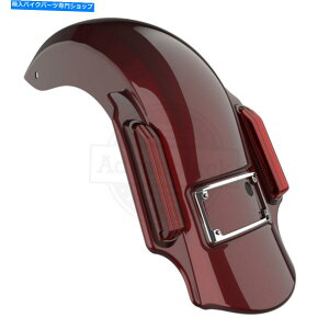 Rear Fender �_��I�ȐԂ��x�z�҂�14+�n�[���[�c�[�����O�̂��߂̊g�����A�t�F���_�[��L�΂��� Mysterious Red Dominator Stretched Extended Rear Fender For 14+ Harley Touring�y���s�A���i�z