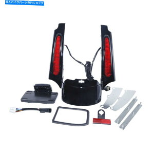 Rear Fender AtF_[̋ؓw / LEDCgԃYZbgtBbg2009-2013 Rear Fender Fascia w/ LED Light red lens set Fit For Harley Touring 2009-2013