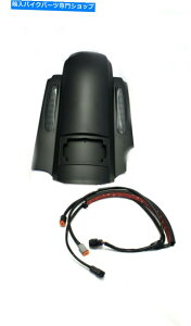 Rear Fender 1̊gAtF_[LEDCg14-18n[[c[Õ}bgubNCVO 2 Matte Black CVO 2 in 1 Extended Rear Fender LED Lights for 14-18 Harley Touring