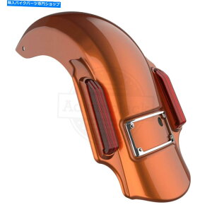 Rear Fender �ł����I�����W�h�~�l�[�^�[�X�g���b�`14+�n�[���[�c�[�����O�̂��߂̊g�����A�t�F���_�[ Scorched Orange Dominator Stretched Extended Rear Fender For 14+ Harley Touring�y���s�A���i�z