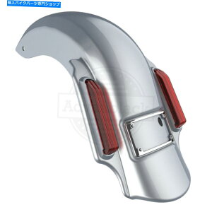 Rear Fender Barracuda Silver Dominator�X�g���b�`14+�n�[���[�c�[�����O�̂��߂̊g�����A�t�F���_�[ Barracuda Silver Dominator Stretched Extended Rear Fender For 14+ Harley Touring�y���s�A���i�z