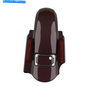 Rear Fender �u���b�N�`�F���[�h�~�l�[�^�[�X�g���b�`���A�t�F���_�[�V���O���J�b�g�A�E�g09-13 Black Cherry Dominator Stretched Rear Fender Single Cutout For Harley 09-13�y���s�A���i�z