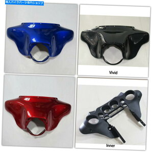 Inner Fairing //̃tgobgEBOAE^[܂̓Ci[tFAÔ߂̃n[[c[O1996-2013 Blue/Red/Black Front Batwing Outer or Inner Fairing For Harley Touring 1996-2013