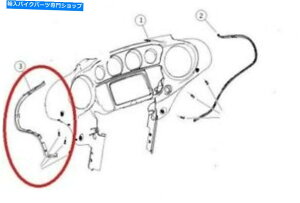 Inner Fairing Harley-Davidson OEM̂߂̃Ci[tFAOgV[14+GNgXg[gOCh Inner Fairing Trim Seal For Harley-Davidson OEM Left 14+ Electra Street Glide