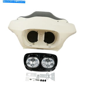 Inner Fairing n[[[hOCh1998-2013̂߂̖h̓̊ÕtFAOfAwbhCgtBbg Unpainted Inner Outer Fairing Dual Headlight Fit For Harley Road Glide 1998-2013