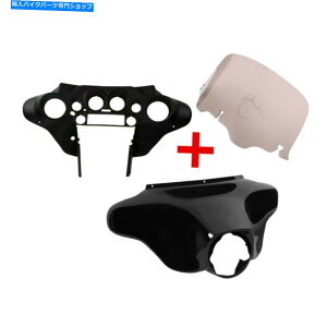 Inner Fairing obgEBOCi[AE^[tFAO8 "n[[c[O[hLO96-13̂߂̃tgKXtBbg Batwing Inner Outer Fairing 8" Windshield Fit For Harley Touring Road King 96-13