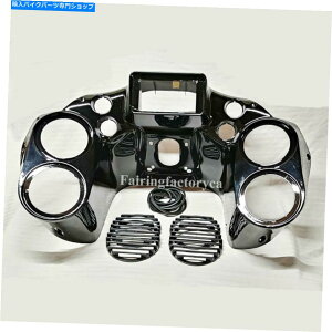 Inner Fairing 6.5 HDHOChFLTR 98-2013̂߂̓hꂽXs[J[Nbh_ufBCi[tFAO 6.5 Speaker Quad Double Din Inner Fairing Painted For HD Road Glide FLTR 98-2013