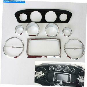 Inner Fairing [^[N[Ci[tFAOgQ[WWIgx[̂߂̃n[[c[O14Abv Motor Chrome Inner Fairing Trim Gauge Radio Trim Bezel For Harley Touring 14-up