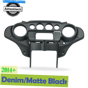 Inner Fairing jubNobgEBOCi[Xs[h[^[JEtFAOLbv14+n[[c[O Denim Black Batwing Inner Speedometer Cowl Fairing Cap For 14+ Harley Touring