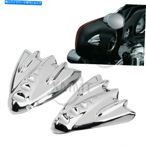 Inner Fairing Harley Touring Street Glide 06-13̂߂ChromeCi[tFAO~[Jo[v[g Chrome Inner Fairing Mirror Cover Plates for Harley Touring Street Glide 06-13