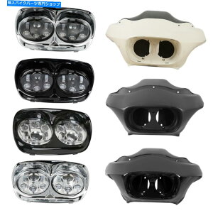 Inner Fairing AE^[Ci[tFAO5.75 ''fAwbhCgtBbgn[[[hOChFLTR 98-13 Outer Inner Fairing 5.75'' Dual Headlight Fit For Harley Road Glide FLTR 98-13