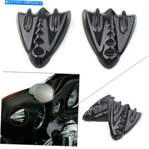 Inner Fairing ubNCi[tFAO~[ubNItJo[v[gtBbgn[[FLH 2006-2013 Black Inner Fairing Mirror Block Off Cover Plates Fit For Harley FLH 2006-2013