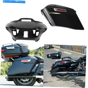 Inner Fairing ABSCi[AE^[tFAO4 "n[[[hOCh15-21̂߂̊gThobOtBbg ABS Inner Outer Fairing & 4" Extended Saddlebags Fit For Harley Road Glide 15-21