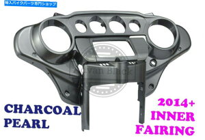 Inner Fairing Harley Street Electra 2014+̂߂̒Yp[obgEBOCi[Xs[h[^[tFAO Charcoal Pearl Batwing Inner Speedometer Fairing for Harley Street Electra 2014+