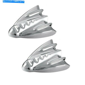 Inner Fairing Harley Street Glide Flhx 06-13̂߂̃yAN[Ci[tFAOJo[v[g Pair Chrome Inner Fairing Cover Plates Fit For Harley Street Glide FLHX 06-13