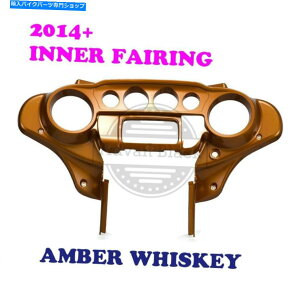 Inner Fairing n[[Xg[gGNg14-20̂߂̃Ao[ECXL[obgEBOCi[Xs[h[^[tFAO Amber Whiskey Batwing Inner Speedometer Fairing for Harley Street Electra 14-20