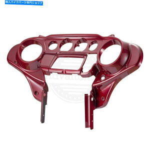 Inner Fairing zbgbhbht[NobgEBOCi[Xs[h[^[JEtFAOtBbg14+n[[c[O Hot Rod Red Flake Batwing Inner Speedometer Cowl Fairing Fit 14+ Harley Tour