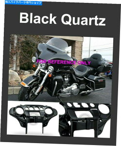 Inner Fairing 2014+n[[Xg[gGNgỸubNNH[cobgEBOCi[Xs[h[^[tFAO Black Quartz Batwing Inner Speedometer Fairing For 2014+ Harley Street Electra