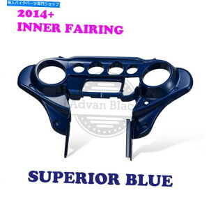 Inner Fairing 14+n[[HDc[Ô߂̗DꂽobgEBO̓Xs[h[^[JEtFAO Superior Blue Batwing Inner Speedometer Cowl Fairings for 14+ Harley HD Touring