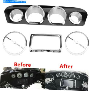 Inner Fairing I[goCNCi[tFAOgLbgn[[obgEBOtc[O14-20 Motorcycle Chrome Inner Fairing Trim Kit Harley Batwing FLH Touring 14-20