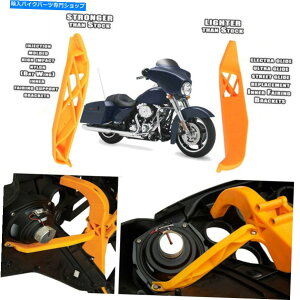 Inner Fairing 2個のインナーフェアリングスピーカーサポートブラケットのハーレーツーリンググライドフロリ/ T FLHX 2pc Inner Fairing Speaker Support Brackets For Harley Touring Glide FLH/T FLHX