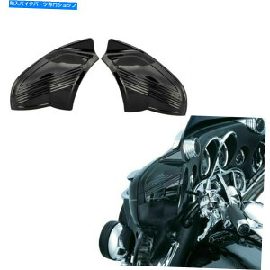 Inner Fairing 2009-2013̂߂̍̓tFAOJo[K[ht[Tri Glide Ultra Black Inner Fairing Cover Guard Frame For 2009-2013 FLHTCUTG Tri Glide Ultra
