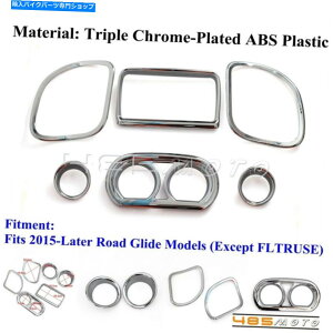 Inner Fairing Harley Road Glide Fltrx 2015pN[Ci[tFAO_bVQ[WWIgLbg Chrome Inner Fairing Dash Gauge Radio Trim Kit For Harley Road Glide FLTRX 2015