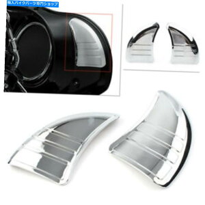 Inner Fairing Harley Touring Glide 14-17pN[gCCi[tFAO~[Jo[vO Chrome Tri-Line Inner Fairing Mirror Cover Plugs For Harley Touring Glide 14-17