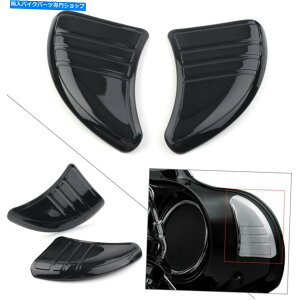 Inner Fairing ubNgCCi[tFAO~[Jo[vOtBbgn[[c[OOCh2014-17 Black Tri-Line Inner Fairing Mirror Cover Plugs Fit Harley Touring Glide 2014-17