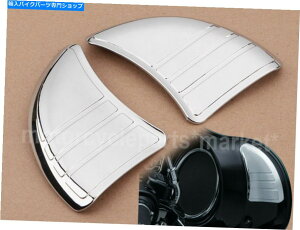 Inner Fairing Harley Electra Tri Glidê߂̃NobgEBOCi[tFAO~[tB[Jo[ Chrome Batwing Inner Fairing Mirror Filler Covers For Harley Electra Tri Glide