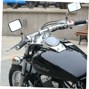 Mirror z_VhÊ߂10mm`NI[goC̃~[750 1100 VTX 1300 1800 10mm Rectangle Chrome Motorcycle Mirrors For Honda Shadow 750 1100 VTX 1300 1800